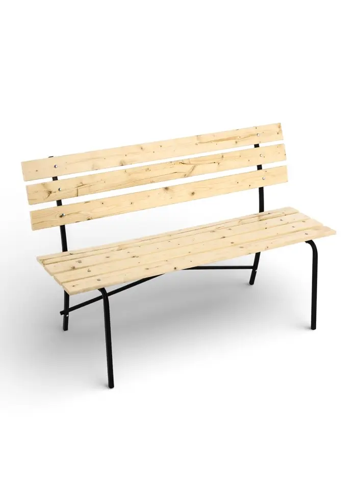 Скамейка деревянная, 140&times;61.5&times;89 см, для дачи и сада