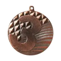 Медаль призовая бронза, d=5 см, 3 место, без ленты