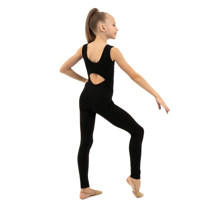 Комбинезон для гимнастики и танцев Grace Dance, р. 28, цвет чёрный Комбинезон для гимнастики и танцев Grace Dance, р. 28, цвет чёрный