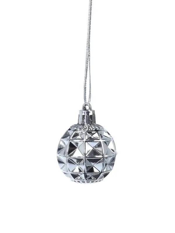 Ёлочные игрушки &laquo;Званный вечер&raquo;, шары новогодние, d=4 см, 18 шт., серебристые