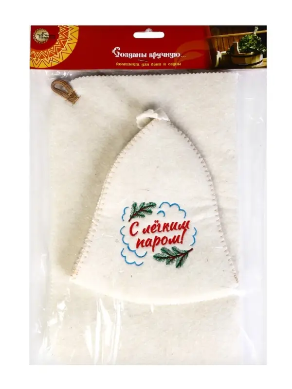 Набор для бани Набор для бани "С лёгким паром", белый