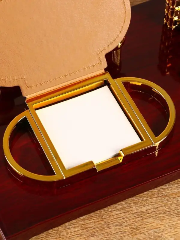 Набор настольный, органайзер 4 в 1 с визитницей, красное дерево