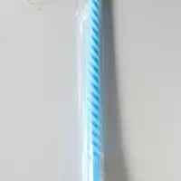 Свеча витая 25 см, 57 г, 5 ч, пастельно-голубой