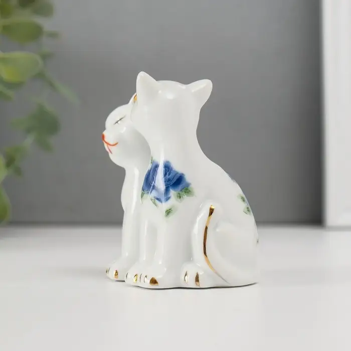 Фигурка керамика &laquo;2 киски неженки&raquo;, 7.5&times;6 см