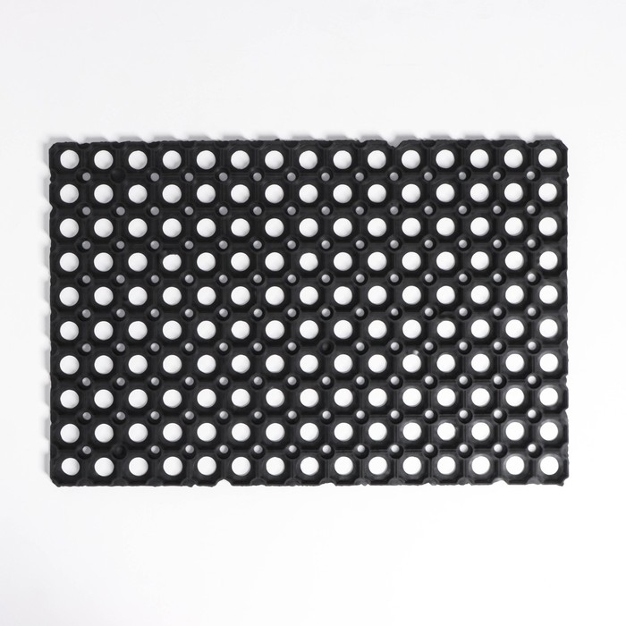 Коврик ячеистый грязесборный, 40&times;60&times;1,2 см, цвет чёрный