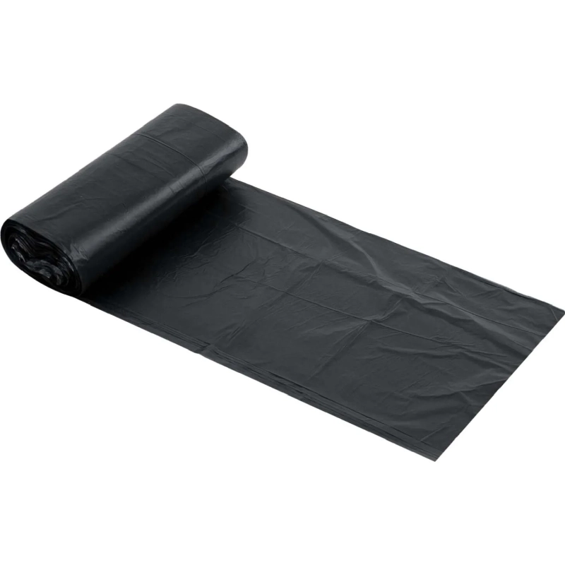 Мешки для мусора ПВД 35л 25мкм 20шт/рул черные 50х60см_МВ9041