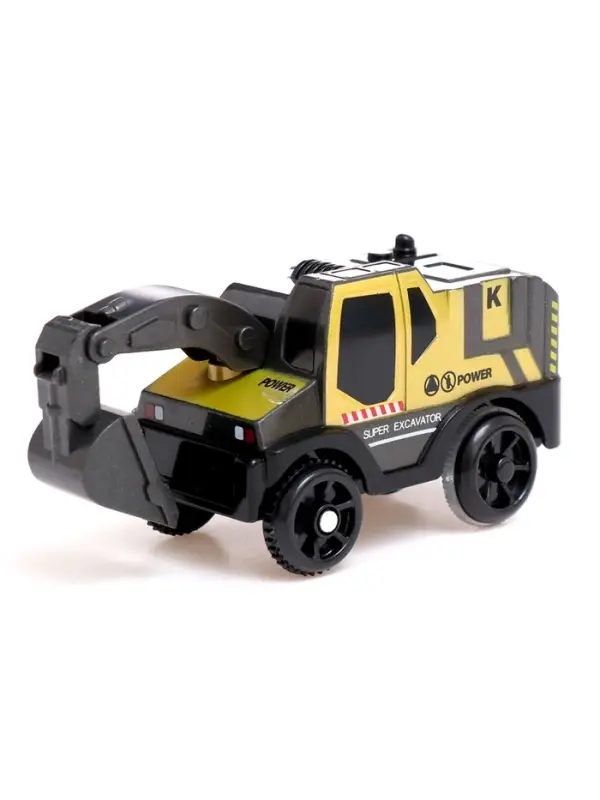 Автотрек &laquo;Стройка&raquo;, с машинкой, краном и фигурками, работает от батареек