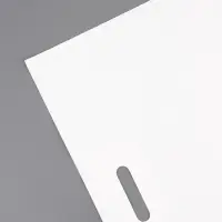 Пакет полиэтиленовый с вырубной ручкой, белый 50&times;60 См, 70 мкм