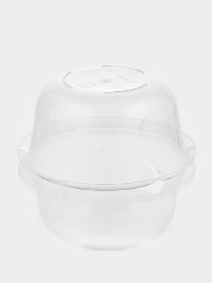 Миска с мерным делением, 4 л, пластик, прозрачная