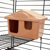 Клетка для грызунов &laquo;Пижон&raquo;, 38&times;27&times;27 см, складная, домик, миска, колесо, бежевая