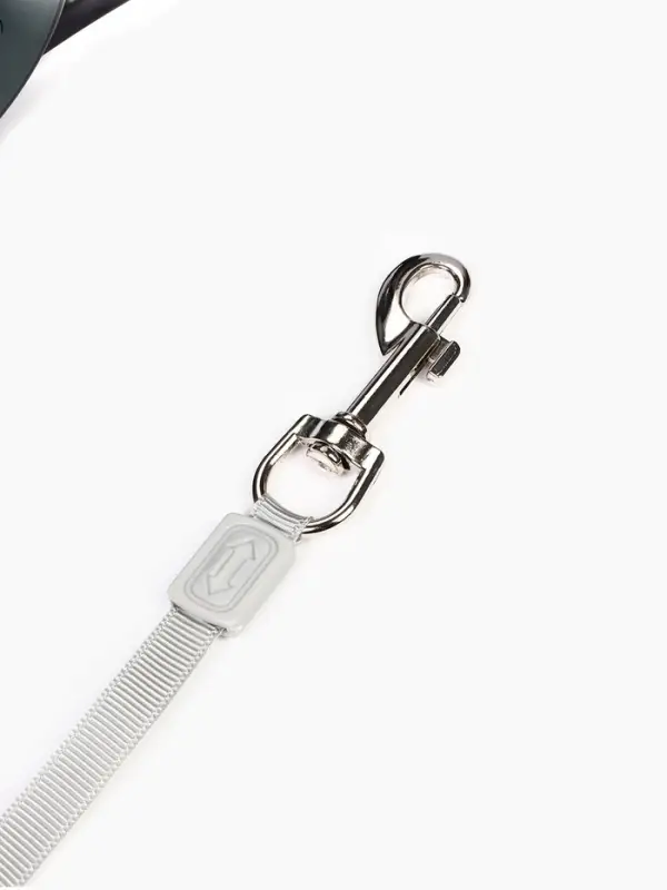 Рулетка - поводок для собак, лента 6 м, чёрная.зелёная