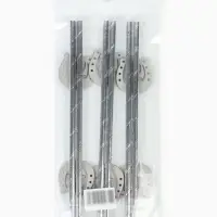 Трубочки для коктейля "Подкова" серебряные, набор 6 шт.