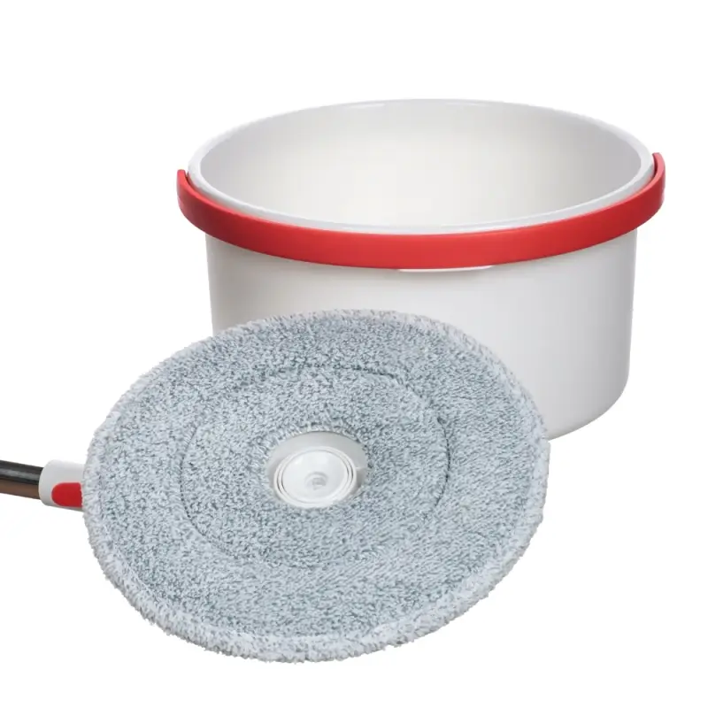 VETTA Набор швабра с круглым ведром, 2 насадки, ABS-пластик, полипропилен, нерж.сталь