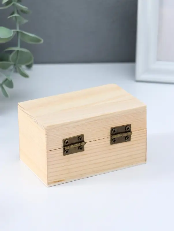 Шкатулка для росписи дерево прямоугольник &laquo;Орех&raquo;, для творчества, декора, 9&times;5&times;6 см