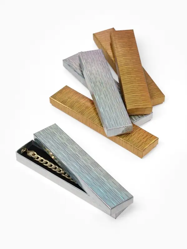 Набор подарочных коробочек 6 шт. под браслет, цепочку, часы&laquo;Голография&raquo;, 21&times;4 см, цвет МИКС