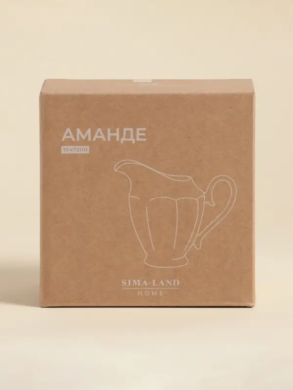 Молочник SL Home &laquo;Аманде&raquo;, 350 мл, 14&times;8.7&times;12.5 см, фарфор, белый