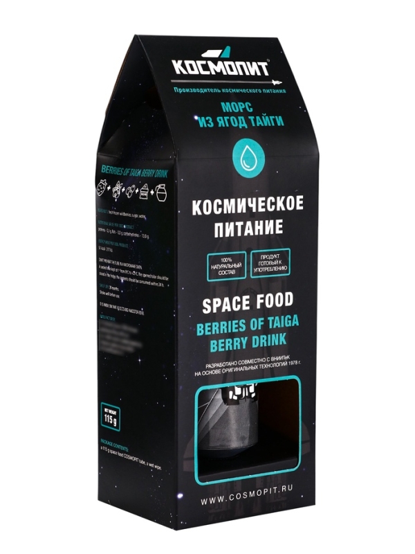 Космическое питание &laquo;Морс из ягод тайги&raquo;, в тюбике, 115 г