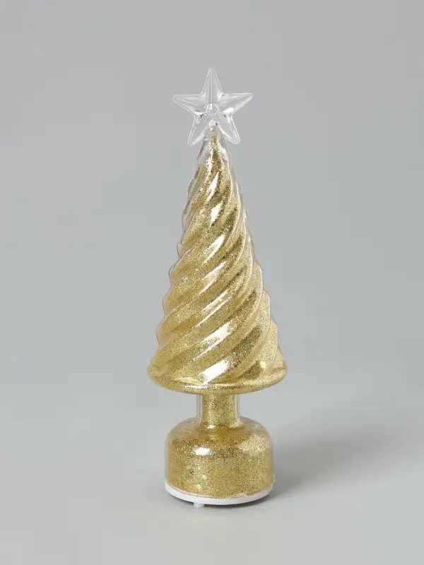 Фигура светодиодная  Фигура светодиодная "Елочка конус", 1 LED, 15х5 см, от бат. 3xAG13, Т/БЕЛЫЙ