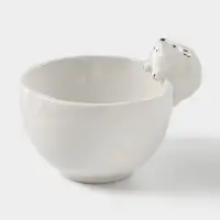 Салатник Доляна &laquo;Ёжик в золотом&raquo;, 300 мл, 12.5&times;10.2&times;8.7 см, белый