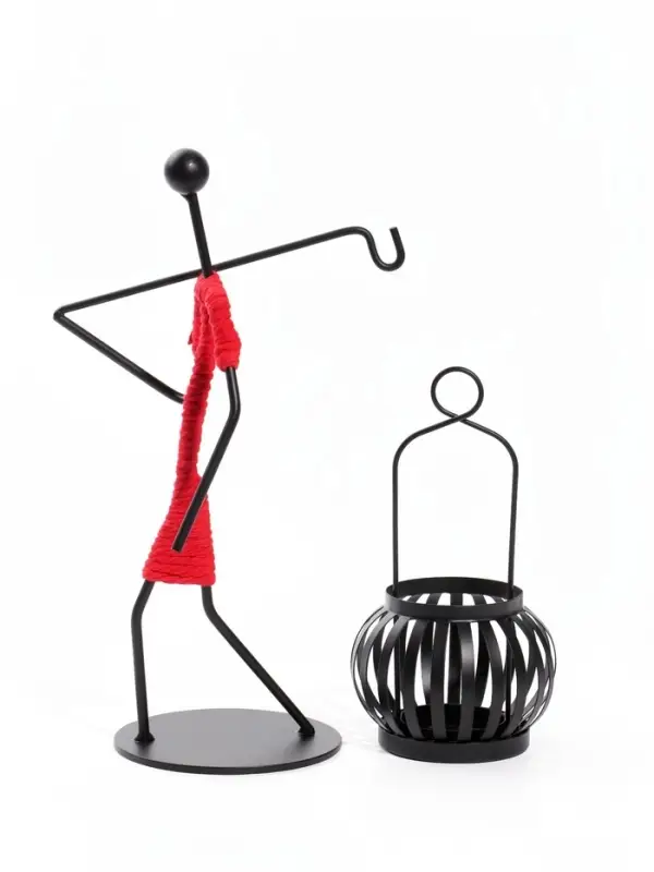 Подсвечник &laquo;Абориген тишины&raquo;, d=4 см, 17&times;9&times;24 см