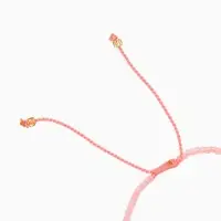 Браслет "Виколия" длина 16 см, цв. розовый, золотистый Браслет "Виколия" длина 16 см, цв. розовый, золотистый