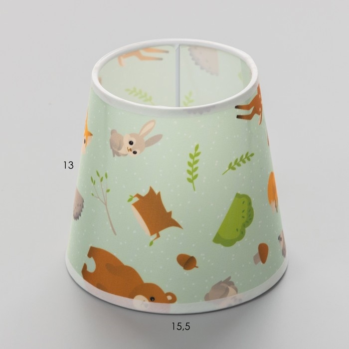 Абажур универсальный  Абажур универсальный "Лесная жизнь"  Е14 14х14х13см