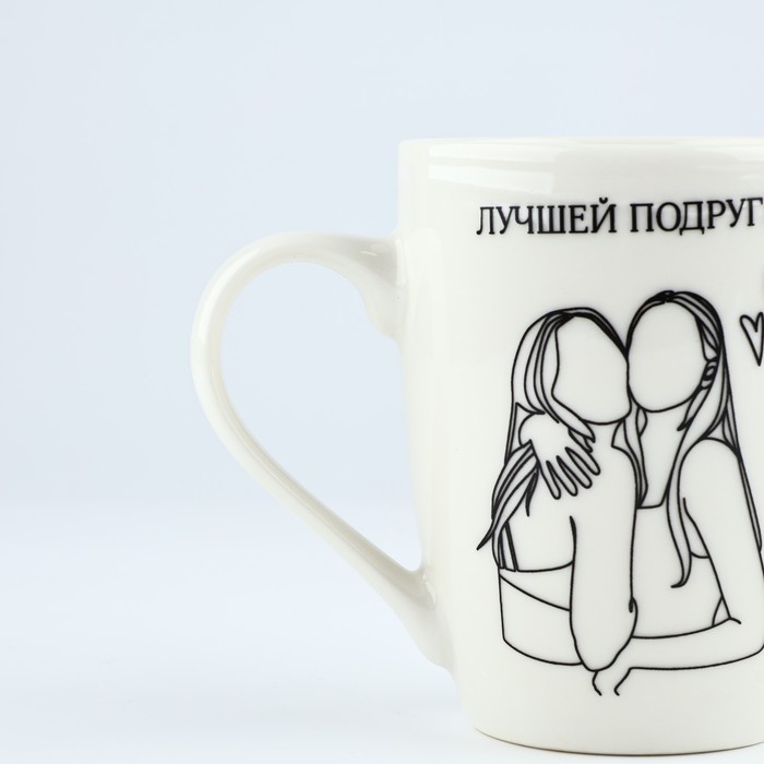Кружка с ложкой Кружка с ложкой "Лучшей подруге", 310 мл
