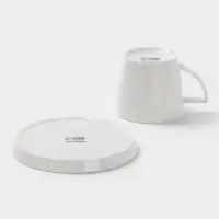 Чайная пара Magistro White Snow, 270 мл, фарфор, белая