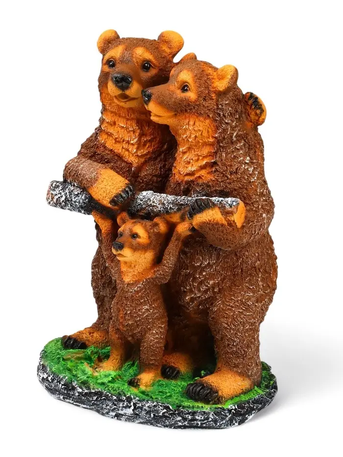 Садовая фигура из полистоуна &laquo;Мишки-семейка&raquo;, 45&times;25&times;32 см
