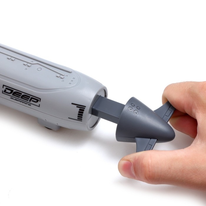 Игровой набор «Подводная лодка», стреляет ракетами, подвижные элементы, цвет светло-серый Игровой набор «Подводная лодка», стреляет ракетами, подвижные элементы, цвет светло-серый