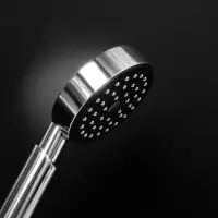 Лейка для душа ZEIN Z0114, пластик, цилиндрической формы, 1 режим, хром