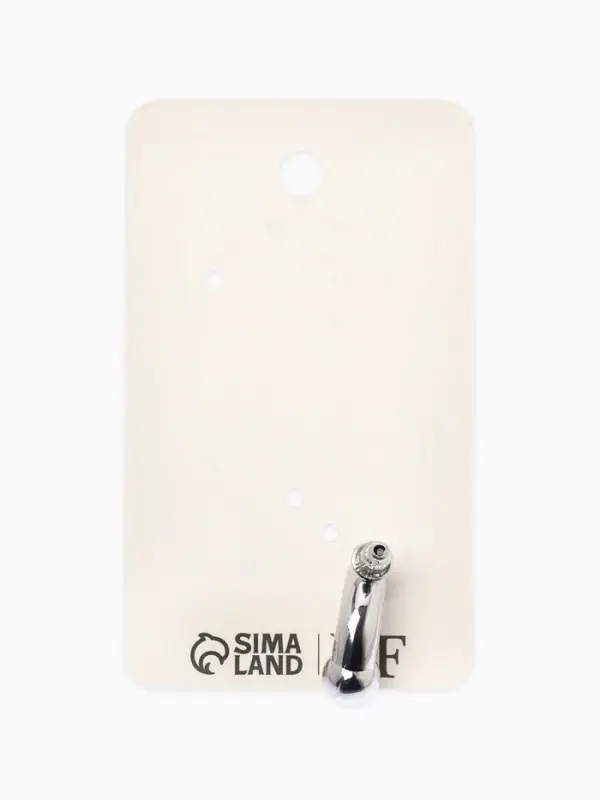 Моносерьга &laquo;Циркуляр&raquo;, 1 шт. цвет серебро