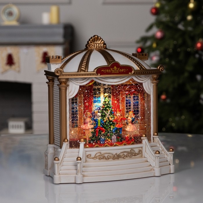 Фигура светодиодная «Сказочный театр», 23.2х10.7х21.6 см, музыка, батарейки ААх3 (не в комплекте), USB, свечение тёплое белое Фигура светодиодная «Сказочный театр», 23.2х10.7х21.6 см, музыка, батарейки ААх3 (не в комплекте), USB, свечение тёплое белое