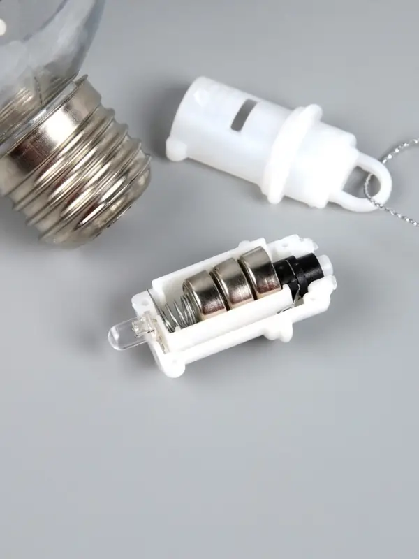 Ёлочный шар &laquo;Снеговик&raquo;, d=8 см, 1 LED, от батареек, свечение тёплое белое