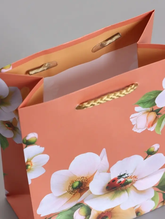 Пакет подарочный ламинированый "Гармония" 11,5 х 14,5 х 6,5 см