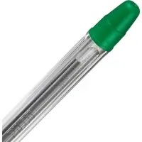 Ручка шариковая Pilot. BPS-GP, зелёный стержень BPS-GP-F, узел 0.7 мм, на масляной основе, резиновый упор