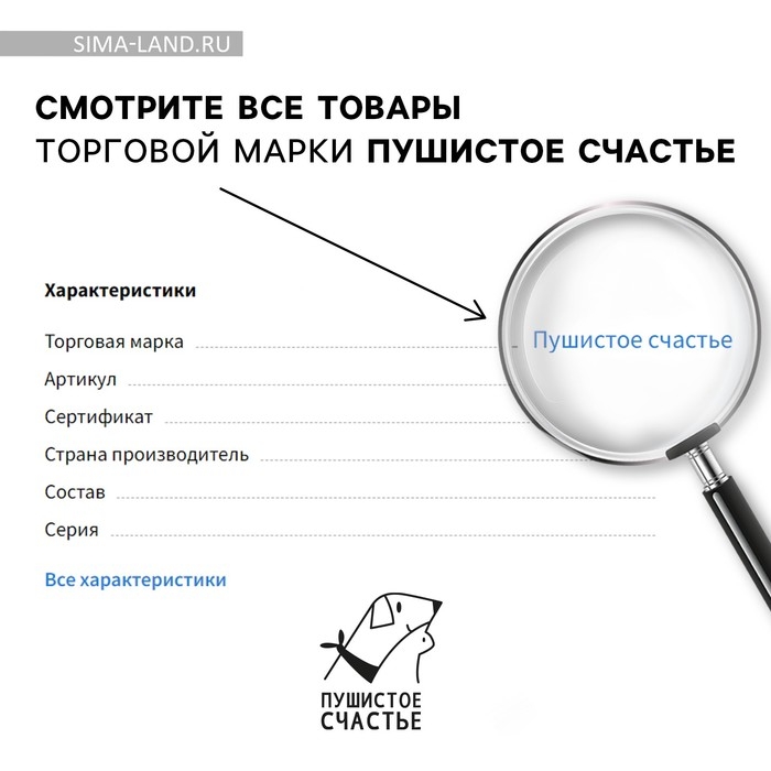 Ошейник Paradise life, застёжка - фастекс, 2.5 см, 40-55 см