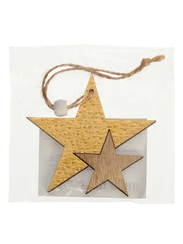 Елочная игрушка Лесная мастерская &laquo;Звездный путь&raquo;, золотая