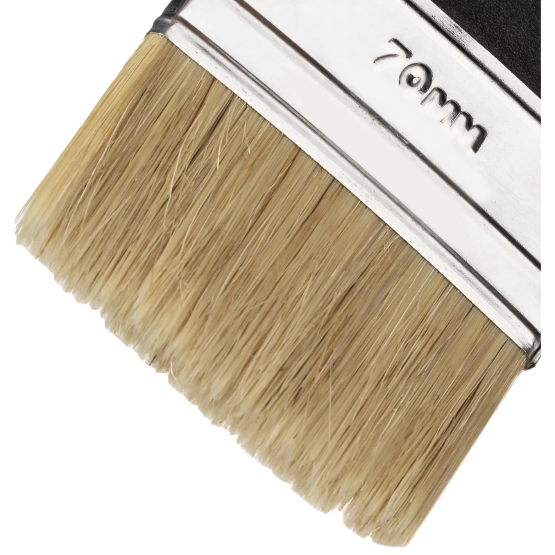 Кисть флейцевая Стандарт, 70x6, натур.щетина, пласт.ручка//Сибртех(82506)