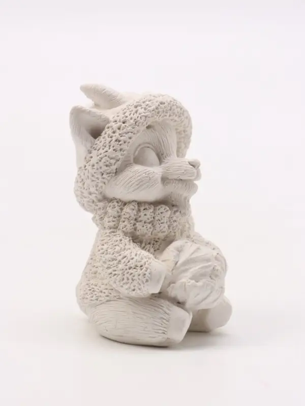 Фигурка декоративная &laquo;Баран с капустой&raquo;, неокрашенная, 7&times;4 см, белая