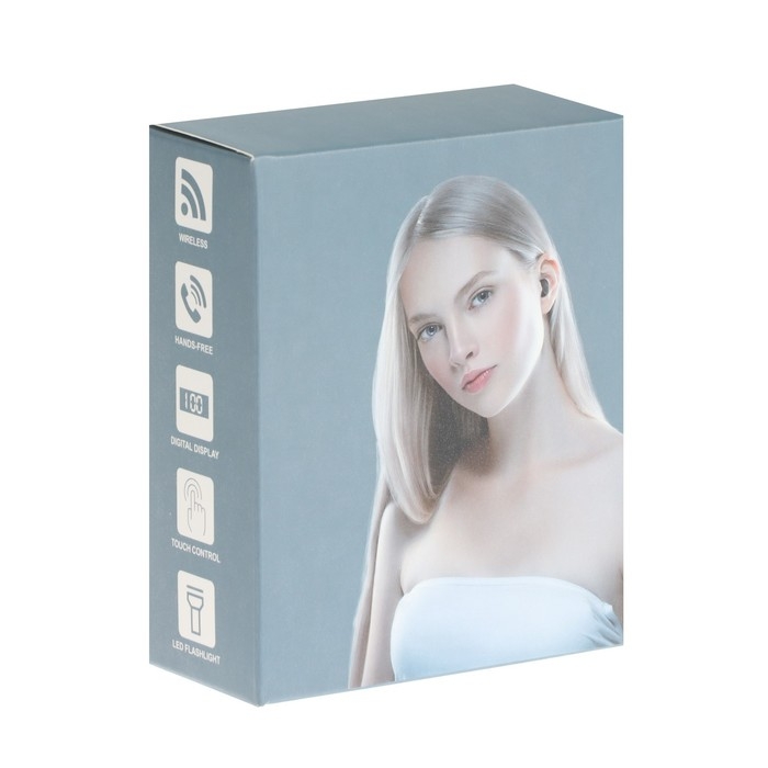 Наушники беспроводные VBT 1.16, TWS, вакуумные, BT5.0, 40/250 мАч, фонарик, чёрные Наушники беспроводные VBT 1.16, TWS, вакуумные, BT5.0, 40/250 мАч, фонарик, чёрные