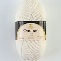 Пряжа &laquo;Флорис&raquo; 95 % мериносовая шерсть, акрил 5 % 150 м/100 г (205 белый)