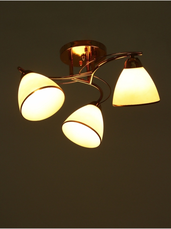 Люстра Люстра "Андер" 3хЕ27 40Вт золото 44х44х24 см