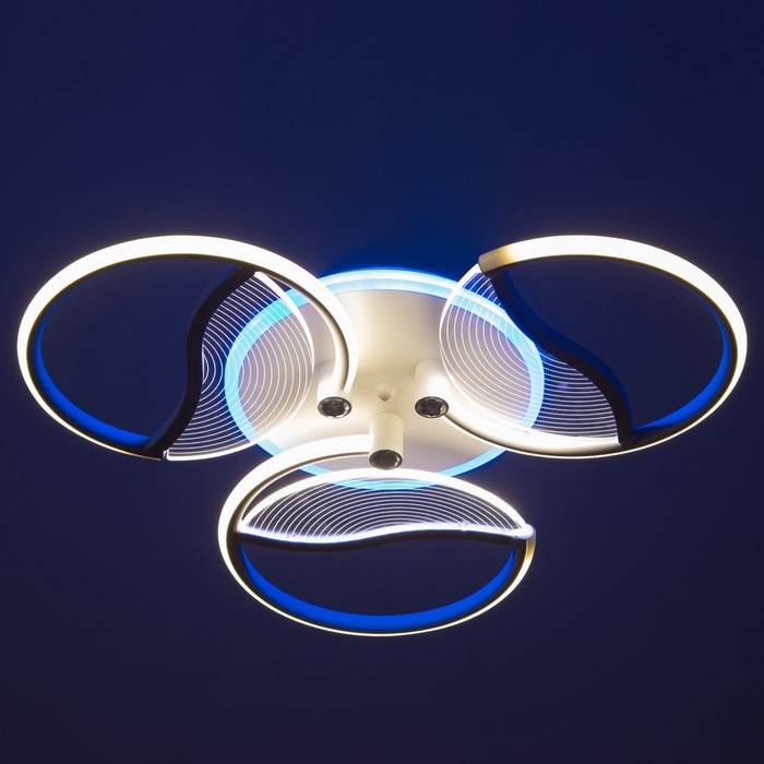 Люстра Люстра "Анита" 3хLED 90Вт 3000-6000К RGB белый 60х60х8см