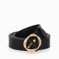 Ремень жен 05-01-01-01, Июнь2510, 2,9*0,3*110 см, без винта, пряж золото, 1 прокол, черный 1090314 Ремень жен 05-01-01-01, Июнь2510, 2,9*0,3*110 см, без винта, пряж золото, 1 прокол, черный 1090314