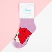 Носки для девочки «Русалочка Ариэль", Принцессы, DISNEY, 16-18 см, цвет фиолетовый