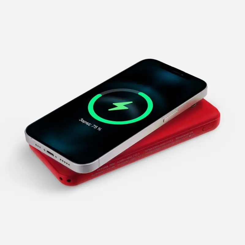 Аккумулятор Omni Qi 10000 мАч, ver.2, красный Аккумулятор Omni Qi 10000 мАч, ver.2, красный