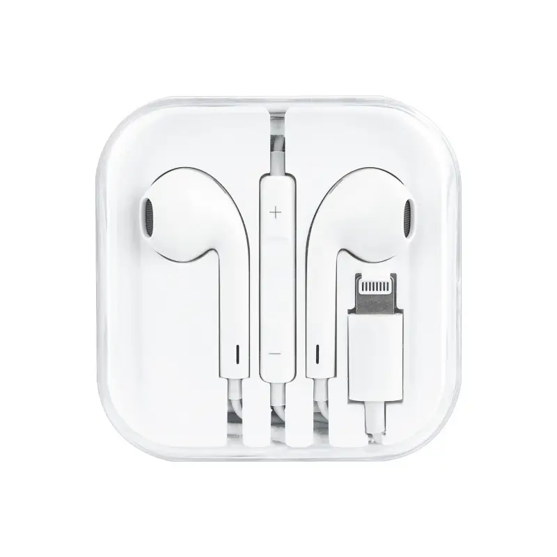 Гарнитура Lightning Epods ISA (работает через Bluetooth) белые