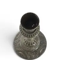 Металлический подсвечник на 1 свечу &laquo;Раджа&raquo;, бронза, 16.5&times;8&times;8 см