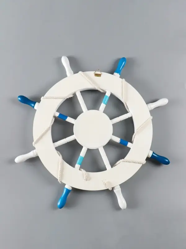 Декор настенный, панно &laquo;Штурвал. Welcome aboard с корабликом&raquo;, 62&times;62&times;3.5 см